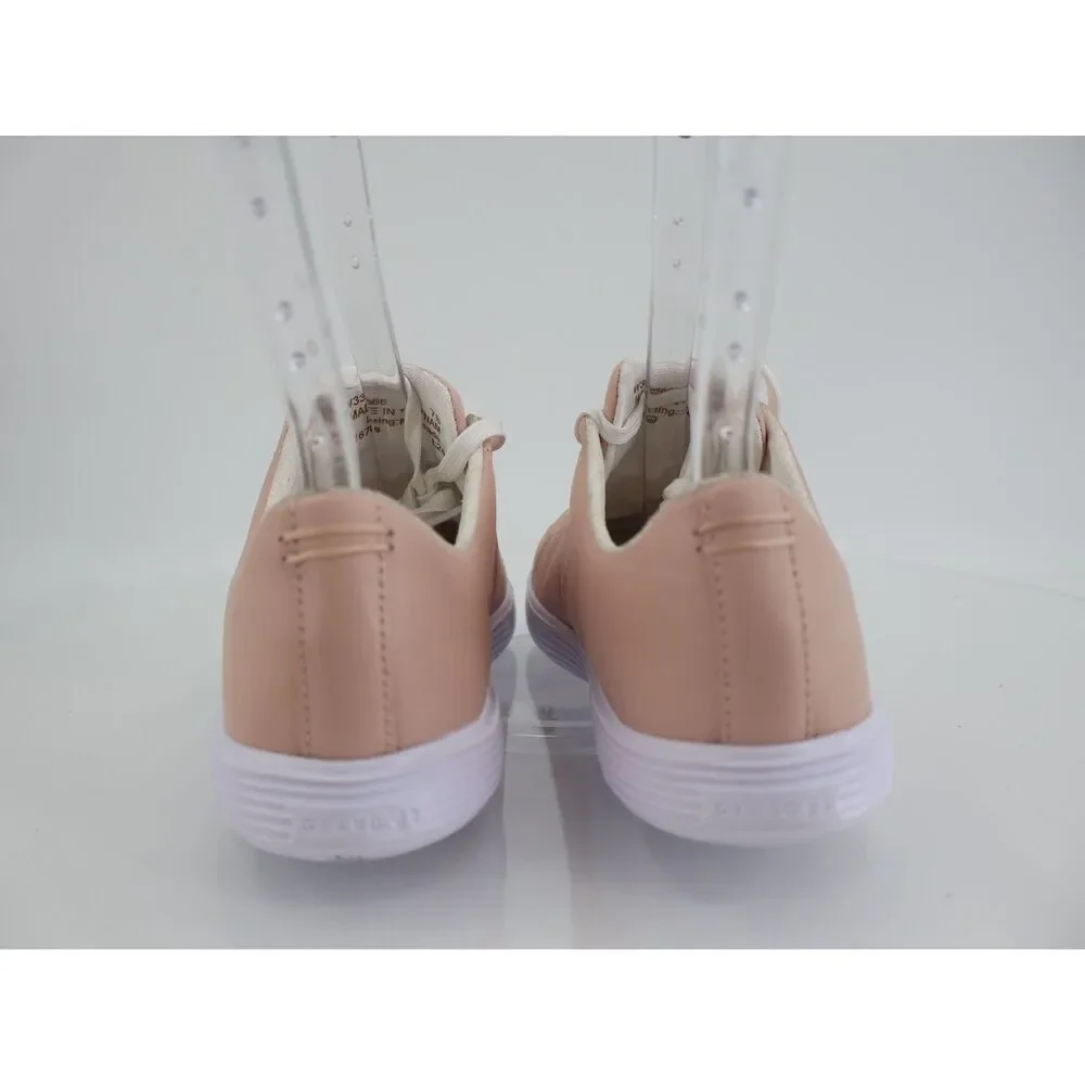 Cole Haan Women's Grand Crosscourt Sneaker Size 7 Nude Beige Lace Up Leather
